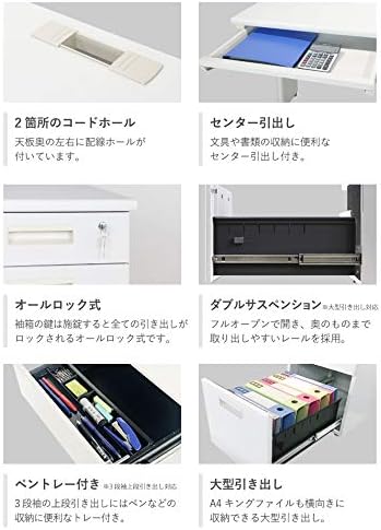 PCデスク オフィスデスク ワークデスク コンパクト 引き出し付き 事務机 幅100cm 平机 カラバリ15種 【アウロス】 ブラ