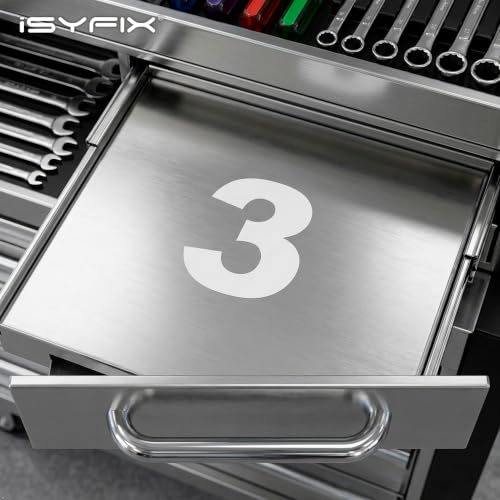 iSYFIX White Vinyl Numbers Stickers – 5 Inch Self Adhesive (2 Sets)- Premium Decal Die Cut and Pre-Spaced for Mailbox, Signs, Window, Door, Cars, Trucks, Homes, Address Numbers, Indoor or Outdoor by iSYFIX - Used condition - Image 7