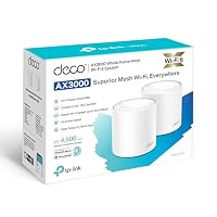 TP-Link Deco X50 Mesh WLAN Set (2 Pack), Wi-Fi 6 AX3000 Dual Band Router & Repeater, 3X Gigabit Ports für Jede Einheit, empfohlen für Häuser mit 3-4 Schlafzimmern, Umfassender Jugendschutz, WPA3 – Ansicht 6