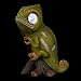 Chameleon Solar Garden Decorations Figurine | Outdoor LED Decor Figure | Light Up Decorative Statue Accents for Yard, Patio, Lawn, Balcony, or Deck | Great Housewarming Gift Idea (Green, 2 Pack)