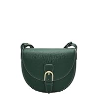 Fossil Women's Green Leather Everleigh Crossbody Bag