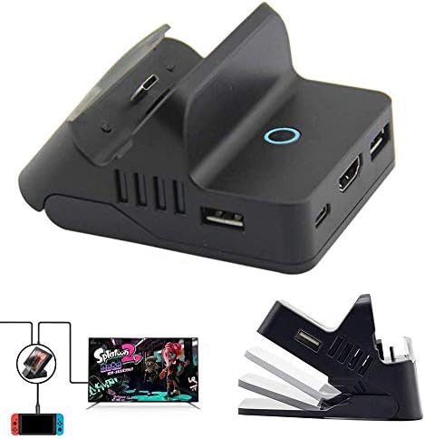 for Nintendo Switch Dock, Portable Switch Charging Stand Switch TV Dock, Compact Switch to HDMI Adapter, Replacement Charging Dock for Nintendo Switch with Extra USB 3.0