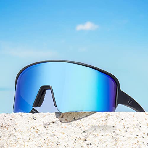 Image of MAXJULI Polarized Sunglasses for Men Women, Windproof Outdoor Sports Cycling Running UV400 Protection Sun Glasses 8121