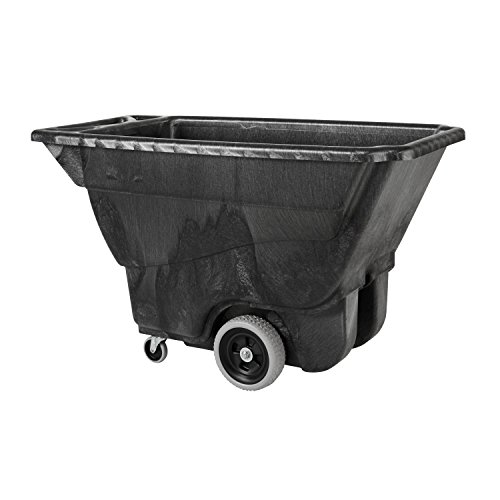 Rubbermaid Commercial Products FG9T1300BLA Polyethylene Box Cart, 450-Pound Load Capacity, Black