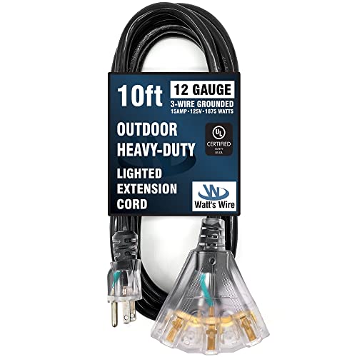 Watt's Wire 15 ft GFCI outdoor extension cord