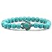 Produktbild Türkis Perle Meeresschildkröte elastische Armband Naturstein Freundschaftsarmband Strand Schmuck, Türkis langlebig und nützlich