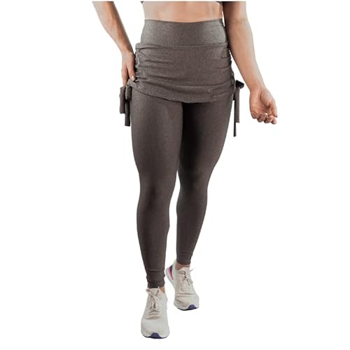 Calça Legging Suplex Saia Tapa Bumbum Cintura Alta (G, Cinza)