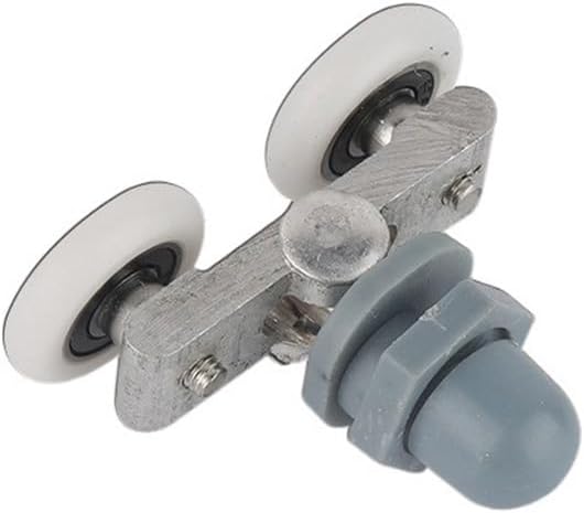 Shower Door Rollers ， 1pcs 19/23/25/27mm Glass Sliding Door Swinging Double Wheel Pulley Bearing Rollers Runners Wheels for Shower Cabin Accessories(27mm)