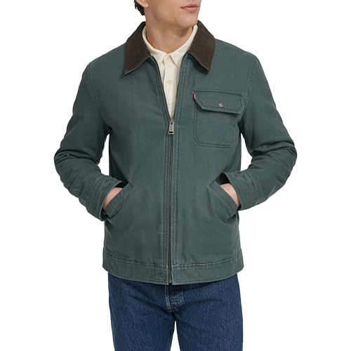 Image of Levi's Men's Workwear Cotton Canvas Corduroy Collar Depot Jacket