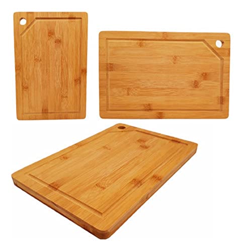 Tabua De Bambu Carne Madeira Churrasco Grande 40 X 30 x1,7cm
