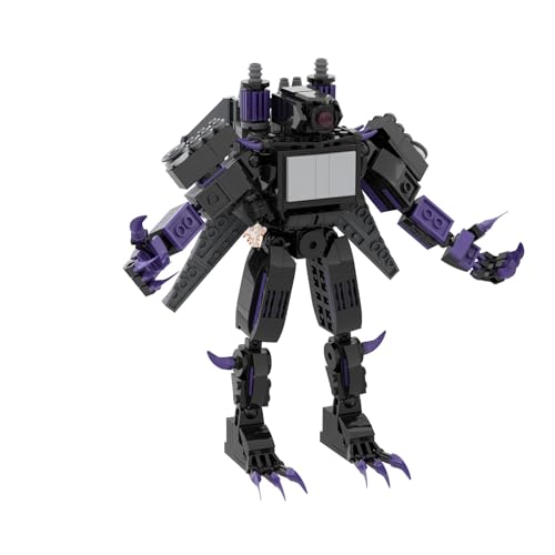 Toilet Doll Building Block Kit, Toilet Toy Titan Speaker Buildable Horror Game Model Toy, Collectible Animation Building Blocks Halloween Children Adult Game Fans