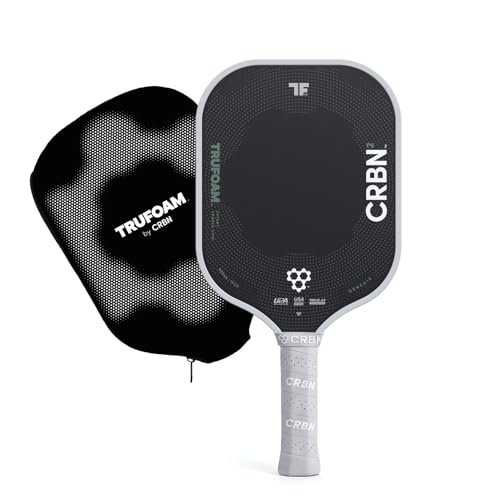 CRBN Pickleball - TruFoam Genesis - Carbon Fiber Pickleball Paddle - First-Ever 100% Foam Core Performance Paddle (Square)