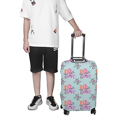 Housse de protection pour bagages CHEHONG en polyester rose bleu - 4