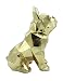 Oh Glam Home Kit DIY Bulldog Sentado Papercraft Kit Escultura Origami 3D Puzzle 3D PRECORTADO (Dorado, 30)