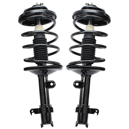 Image of Detroit Axle - 10pc Front Suspension Kit for 1999 2000 2001 Honda Odyssey, 2 Ready Struts w /Coil Spring Assembly 2 Lower Ball Joints 2 Sway Bars 4 Inner & Outer Tie Rods Replacement Struts Shocks
