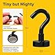 X-bet MAGNET Mix (Silver + Black) Magnetic Hooks (5+5) 10 PCs (27 LBS), Black Pull Force Around 24lbs