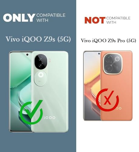 Image of Jkobi Lifetime Anti-Yellow MagSafe Compatible Clear Back Cover Case for Vivo iQOO Z9s (Sleek Hard Crystal | Shockproof and Camera Protection)