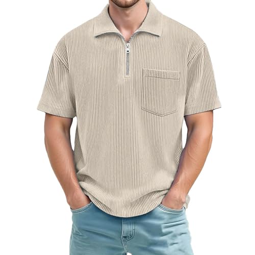 Tee Shirt Noir Uni Homme en Coton Premium et Boutons Élégants