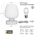 Touch Bedside Table Lamp Set of 2 - Small Modern Table Lamp for Bedroom Living Room Nightstand, 3-Way Dimable Desk lamp with White Opal Glass Lamp Shade, 2700K LED Bulb, Simple Design Home Decor