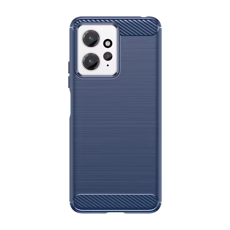 Image of Basic Case for Mi Redmi Note 12 4G (Carbon Fibre Blue)