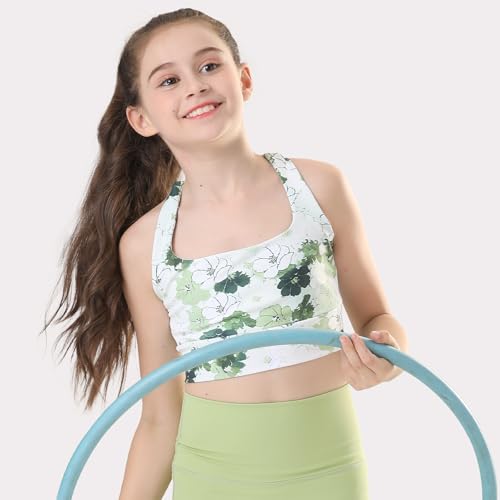 Girls Sports Bra - Spaghetti Strap Y Back Training Bras for Teens Racerback Yoga Bra Comfort Crop Top3