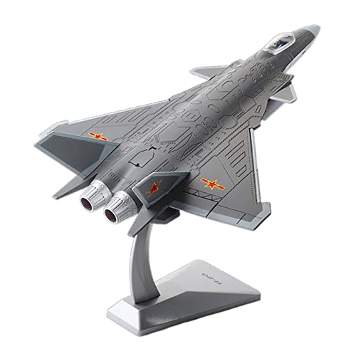 Modelo de avión J-20 a escala 1:72 caza militar de aleación coleccionable de Feng Shui