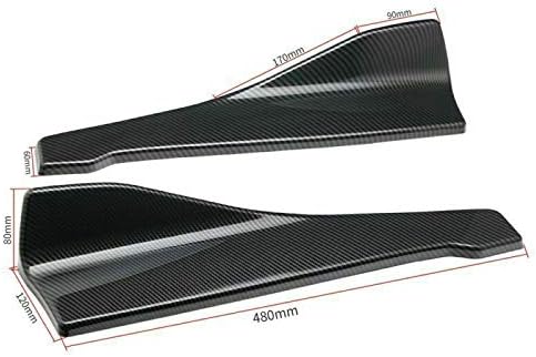 18.9inch/48cm Skirt Spoiler Rear Lip Rear Bumper Lip Lower Corner Valance Covers Splitter Spoilers Carbon Fiber…