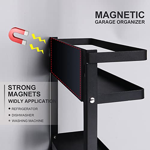 Paper Towel Holder With Shelf, 2-In-1 Magnetic Shelf, Heavy Duty Rustic Paper Towel Holder With 5 Removable Hooks, Tissue Holder For Tool Shed, Garage, Workbench, Kitchen, Craft Room, Or Laundry Room #TOP1