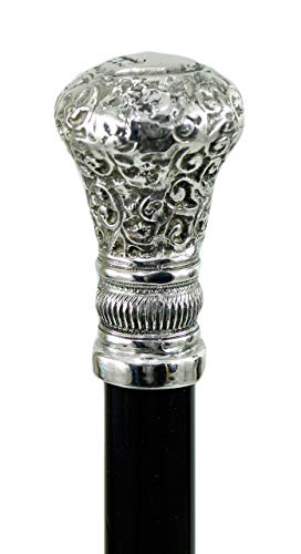 CAVAGNINI Formal Walking Stick – Luxury Italian Cane, Elegant Wood and Metal, Handmade for Ceremonies and Gentlemen, Non-Slip Tip, Personalized Colors