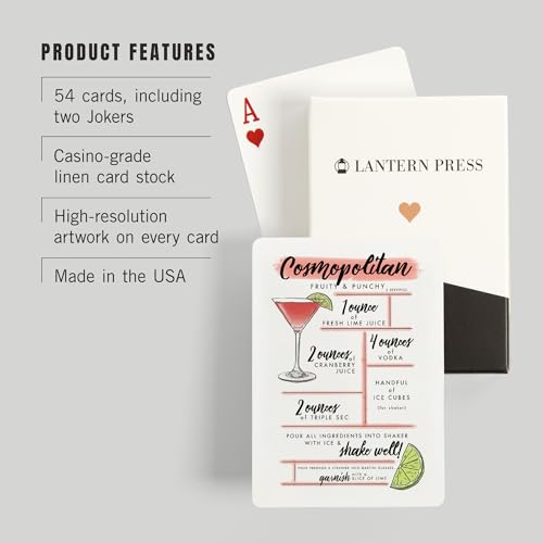 Baraja Póker Cosmopolitan, 52 cartas para adultos miniatura 3