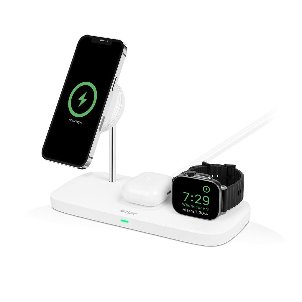 ttec AirCharger Trio Up MagSafe Uyumlu 3ü 1 Arada iPhone +…