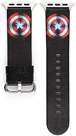 HONGHUA Cinturino in Pelle Stile Cartone Animato per Cinturino Apple Watch  4 44 / 40Mm Cinturino Marvel Heroes per Iwatch Series 3 2 1 42 / 38Mm  Accessorio : Amazon.it: Elettronica