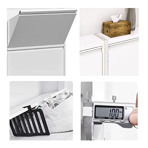 Entrée encombrée ? Étagère à chaussures ultra-mince 12cm avec tabouret rabattable