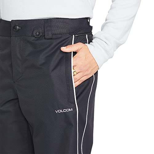Volcom Calça feminina de inverno para snowboard de ajuste solto, preta S3, PP