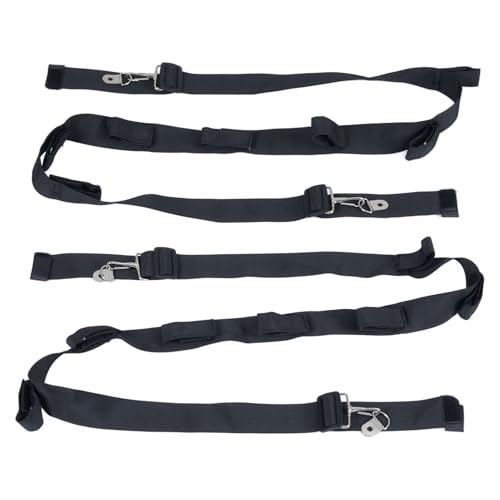 POENVFPO Adjustable Polyester Car Fishing Rod Straps, Secure Rack for SUV Van Truck, with Enhanced Closure System for Bait Rods and Gear Bags