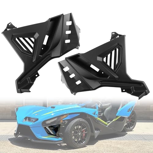 Front Lower Accent Panel Kit for Slingshot 2PCS DRL Decorative Plate Lights Exterior Housing Trim Panel for Polaris Slingshot S SL SLR R GT 2020-2024 Accessories Replace OEM #2884605