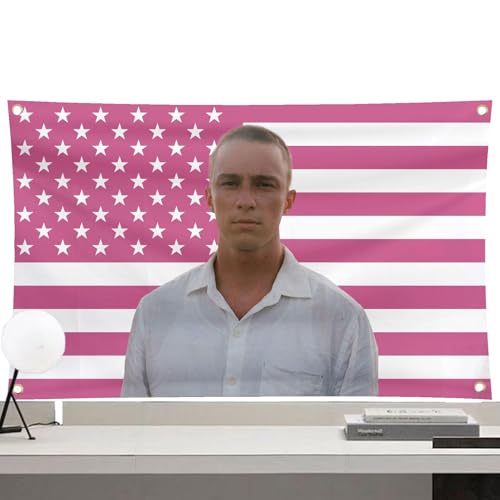 Bandera de Estados Unidos rosa – Bandera | Bandera de poliéster de 3 x 5 pies con ojales de latón | Decoración de cueva colgante de pared para hombre | Drew Usa Starky para hogares,