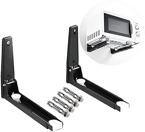Aebor 304 Stainless Steel Microwave Mount Bracket, Retrackable Foldable Microwave Oven Wall Mounted Stand Holder