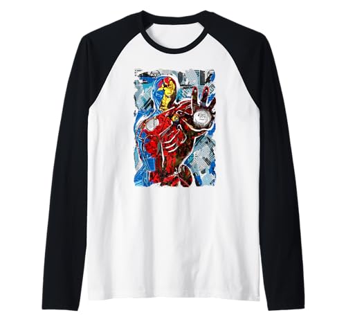 T-shirt baseball Marvel Avengers Iron Man idéal pour vos sorties décontractées et weekends pop