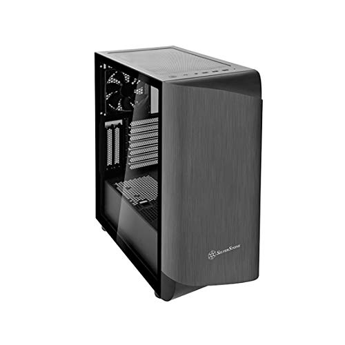 Image of Silverstone Technology SETA A1 Titanium on Black Premium ATX /Micro-ATX Case with Temperd Glass - SEA1TB-G