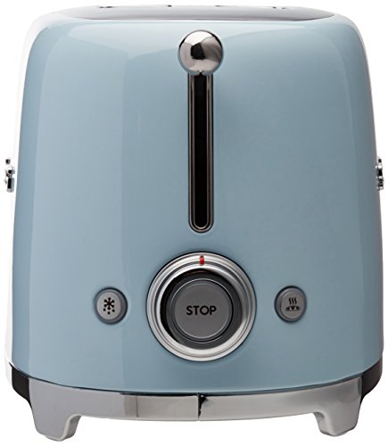Smeg Tsf01Pbus 50'S Retro Style Aesthetic 2 Slice Toaster, Pastel Blue #TOP1