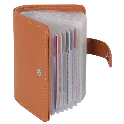 AIRCBC Kreditkartenetui Damen und Herren Kartenetui Leder - 40 Karten