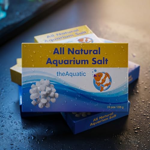 Image of Premium Aquarium Salt, Aquarium Salt Freshwater Tablets for Aquarium Water Treatments Essential Supplies (15 Tablets)