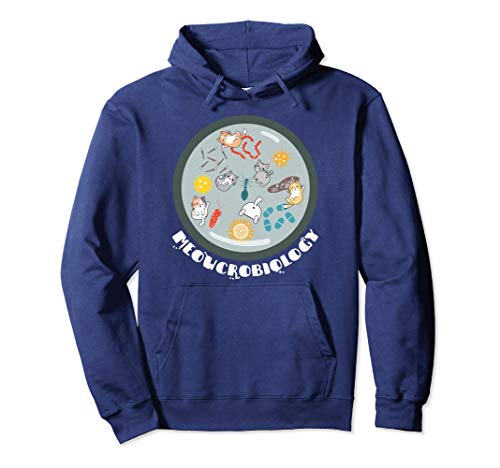 Meowcrobiology - Microbiology Science Cat Sudadera con Capucha