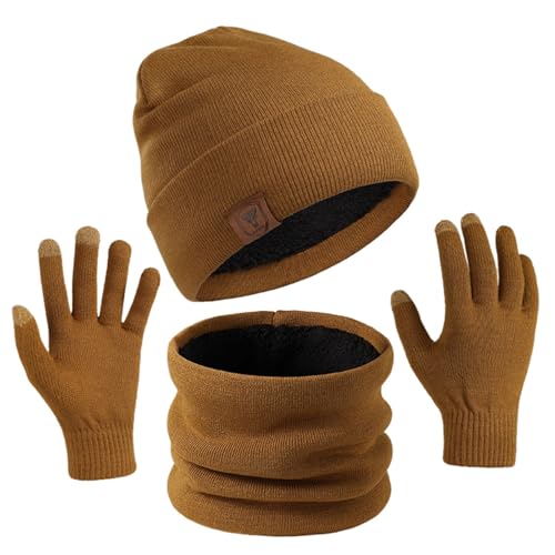 Ensemble bonnet écharpe gant tricot le cadeau idéal pour homme et femme