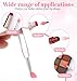 12Pcs Lip Mask Applicator, Small Silicone Lip Applicator Lips Balm Lipstick Gloss Brush Eyeshadow Brushes with Caps, Perfect for Makeup Beauty, Easy to Use & Carry, Multi-functional Tool