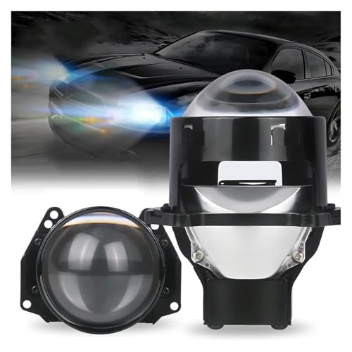 OEXRIGRU Principal Phare Projecteur Bi-LED De 3 Pouces, Phares 120 W, 40000 Lm, Accessoires De Voiture Phares Voiture
