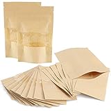 Anwendung: Tee Aufbewahrung Wiederverschließbar haben Größe 9 x 12 cm, optimal zum Verpacken von Pralinen, Kekse, Tees, Süßigkeiten, Kaffeebohnen, Badesalz, Nüssen, Gewürzen, Samen, getrocknete Kläuter usw.