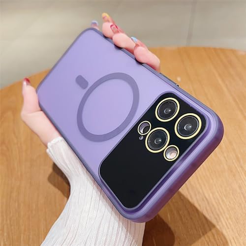 Coque iPhone 14 Plus violette magnétique avec protection arrière mate