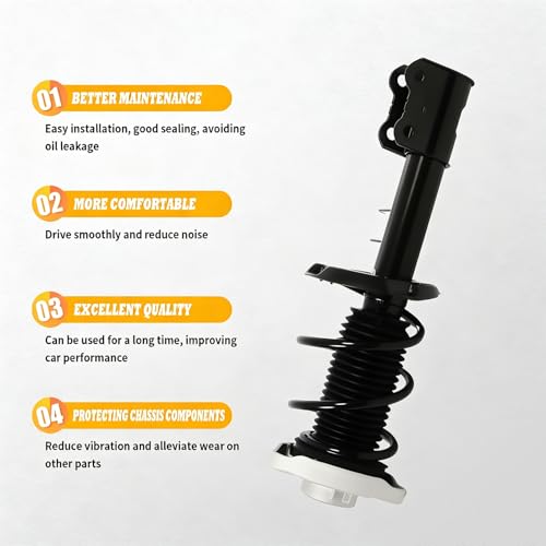 Image of Front Right Strut Assembly Fit CLA250 2013-2020 | 1563231900,CLA45 2014-2020,GLA45 AMG 2014-2019,A1563231600,1563231800, front right strut and coil spring assembly